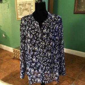 Liz Claiborne with front rockets blouse.